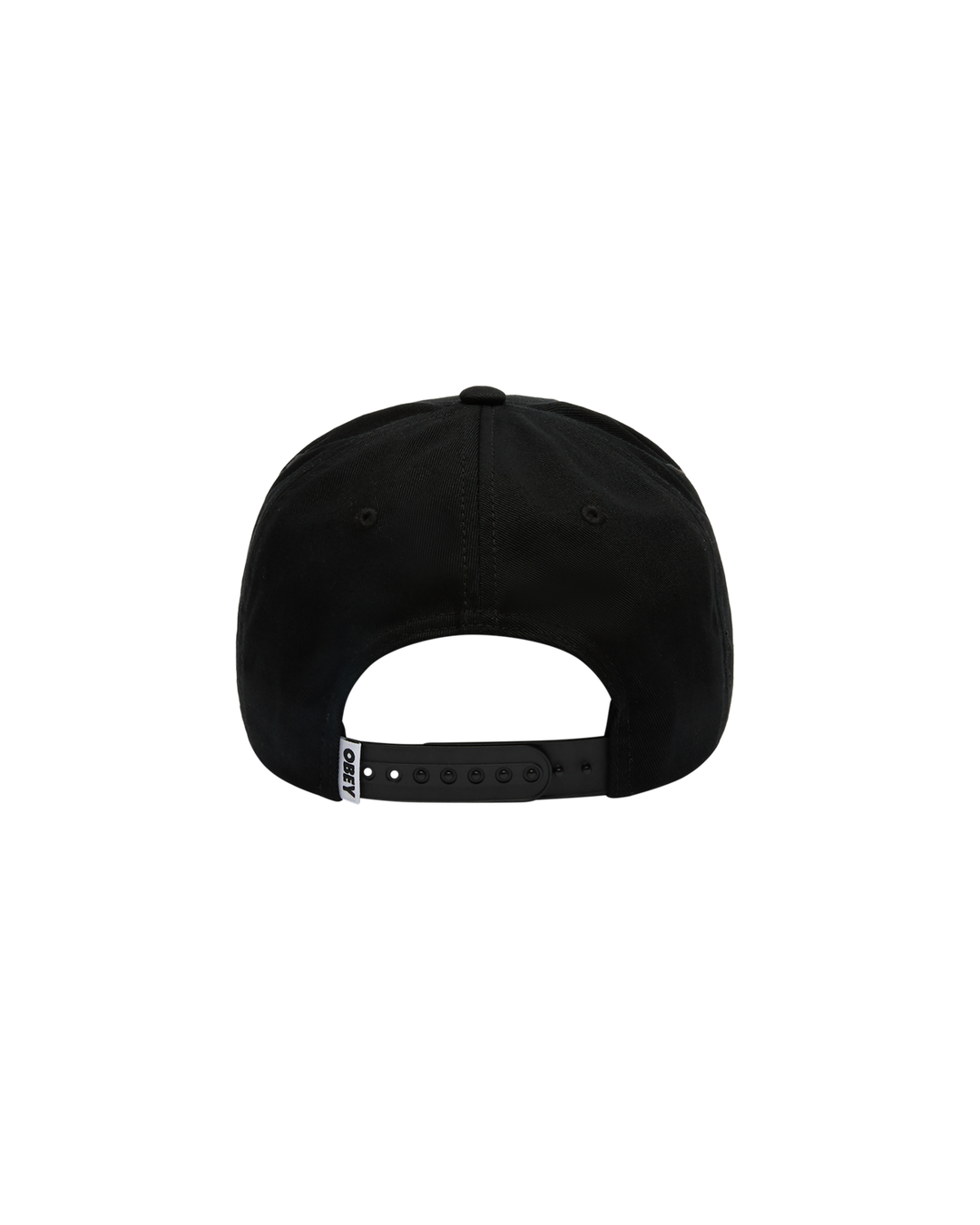OBEY DELTA 5 PANEL SNAPBACK -  BLACK
