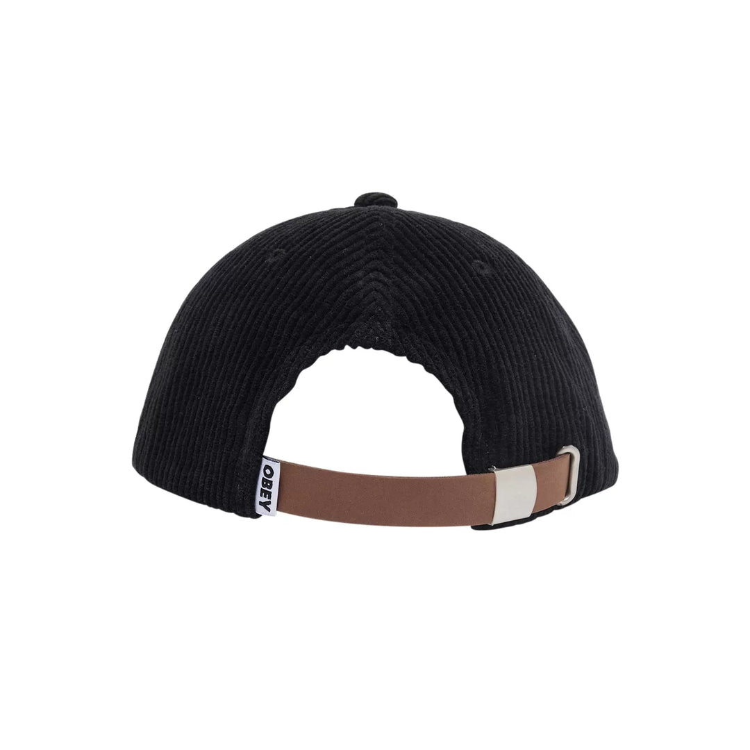Flower 6 Panel Strapback black