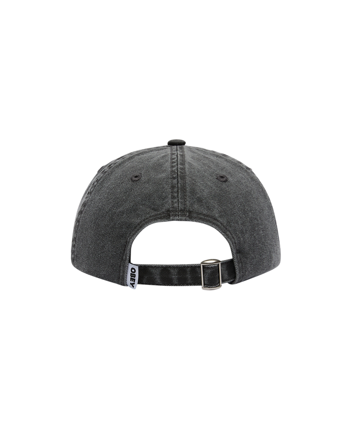 PIGMENT BOLD 6 PANEL STRAPBACK PIGMENT BLACK
