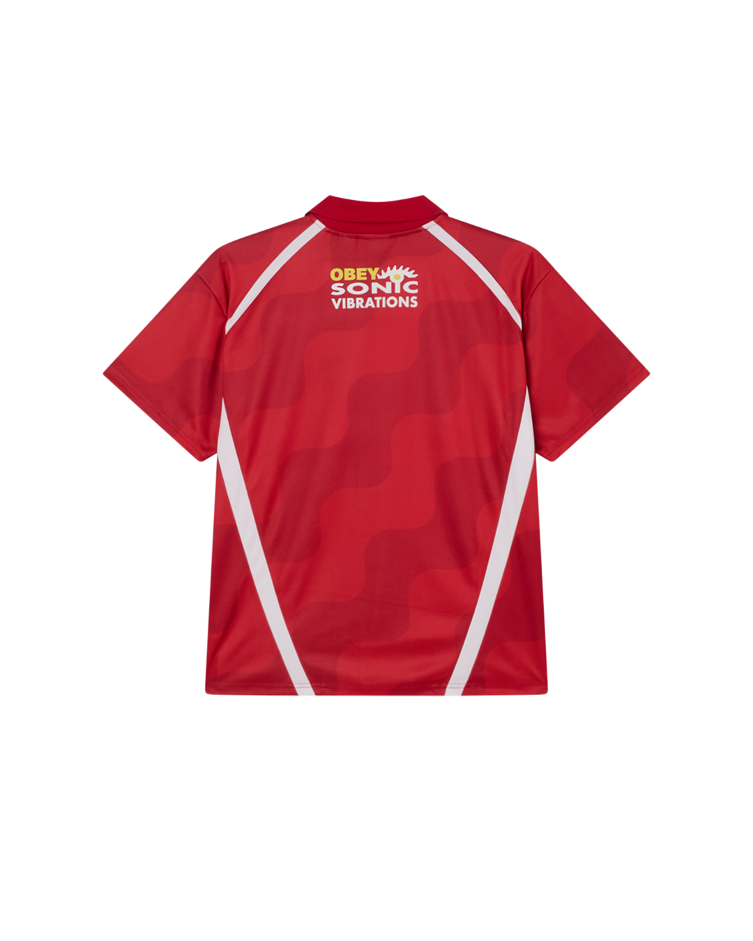 OBEY SOCCER JERSEY RED MULTI