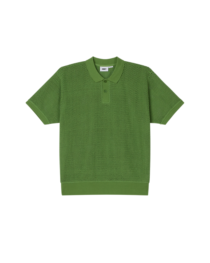 SARATOGA MESH POLO SS -  PIQUANT GREEN