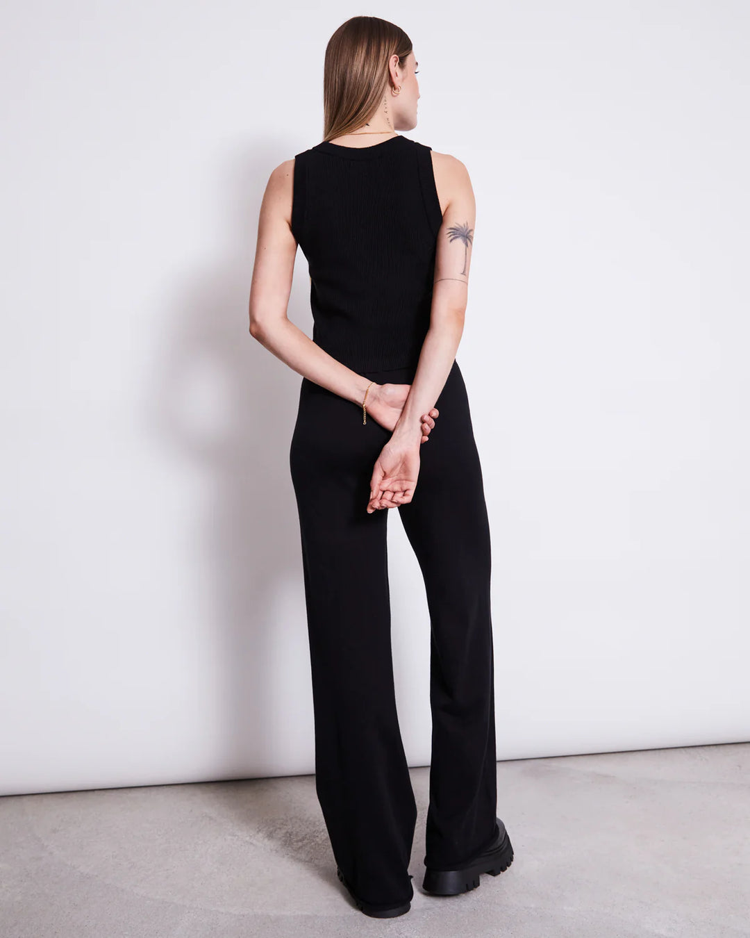 KNIT TOP GARDA BLACK