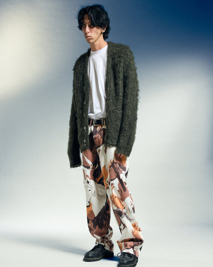 CLASSIC BAGGY PRINTED - DENIM BROWN MULTI