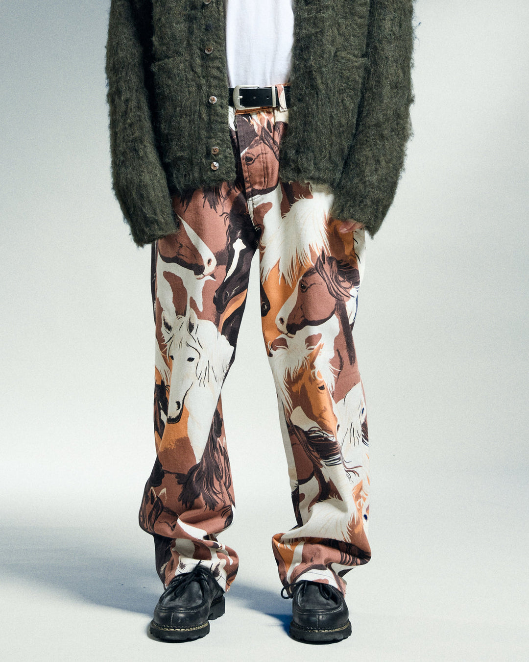 CLASSIC BAGGY PRINTED - DENIM BROWN MULTI