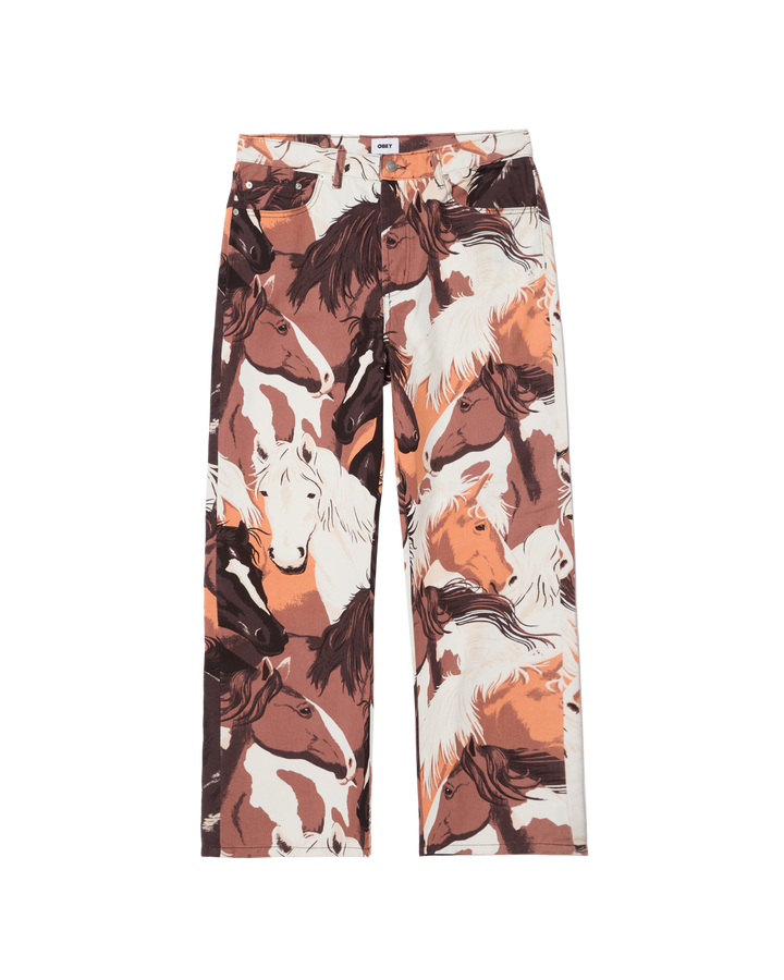 CLASSIC BAGGY PRINTED - DENIM BROWN MULTI
