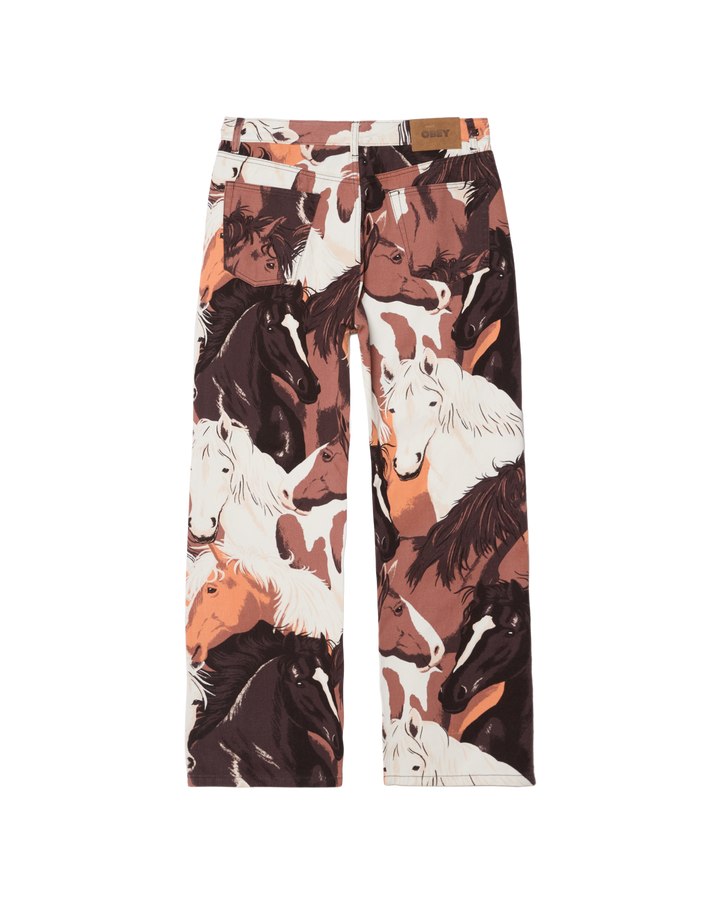 CLASSIC BAGGY PRINTED - DENIM BROWN MULTI