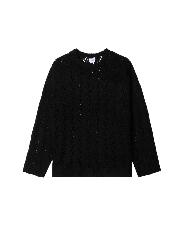 SHIMODA TAPE YARN SWEATER - black