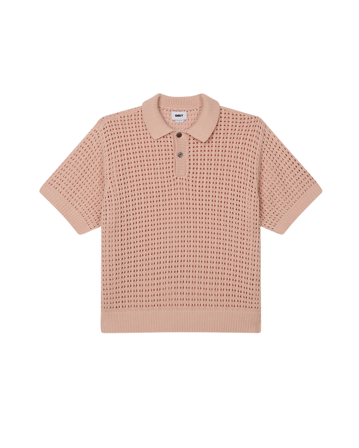 OBEY KODY POLO - pale pink