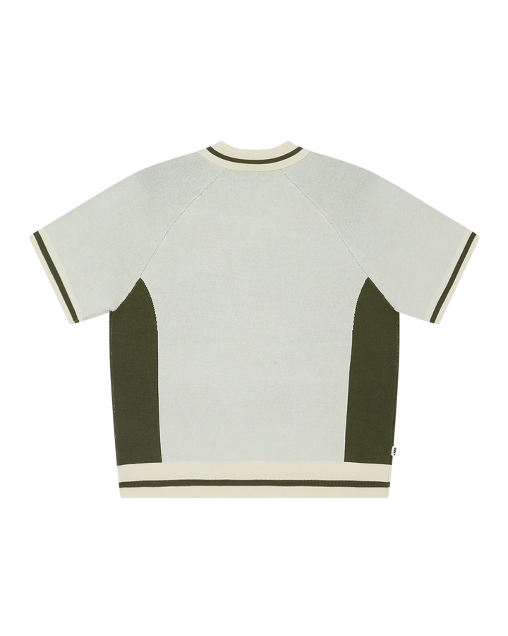 OBEY SPORT POLO SWEATER UNBLEACHED MULTI