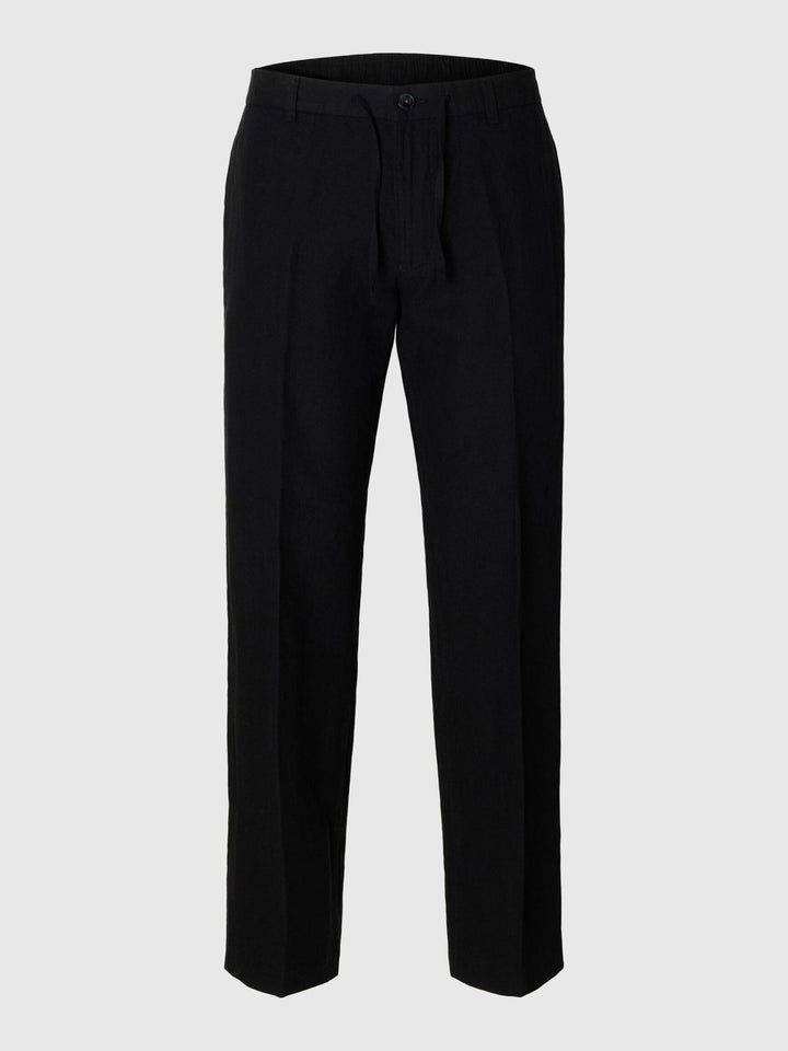 SLM196-STRAIGHT LEROY LINEN - black