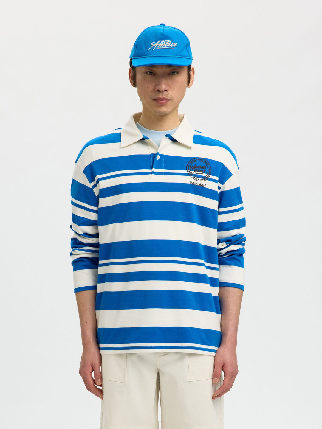 LS POLO HOTEL AMOUR - Egret_Victoria Blue