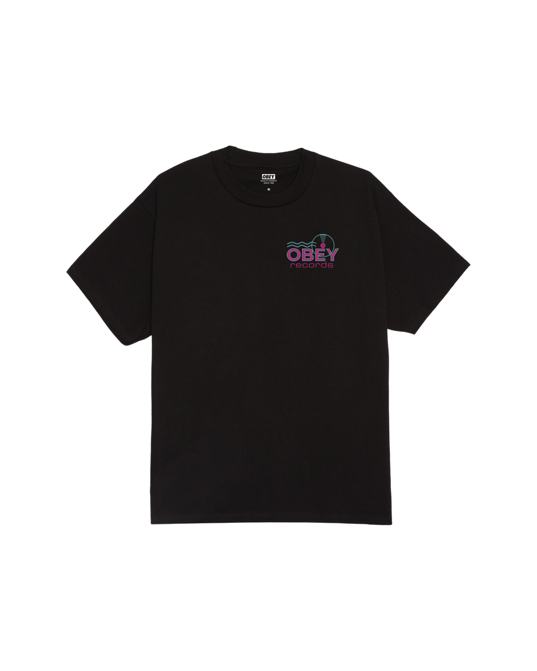 OBEY RECORDS SOUND WAVES BLACK