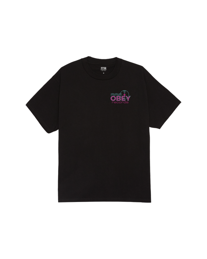 OBEY RECORDS SOUND WAVES BLACK