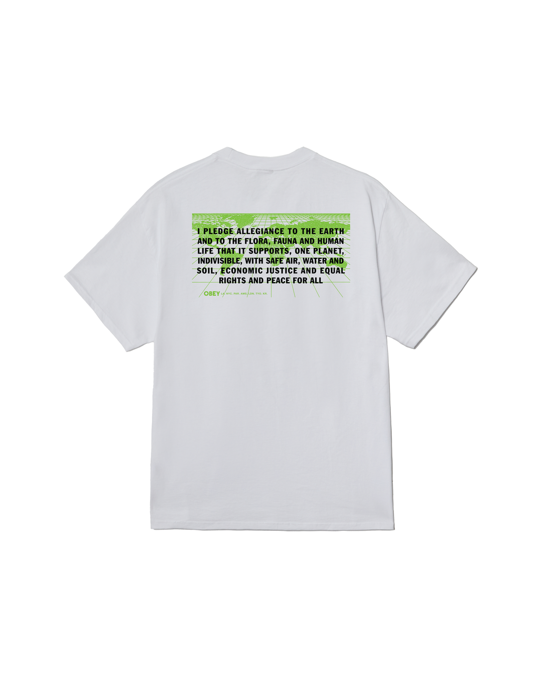 OBEY PLEDGE ALLEGIANCE - WHITE