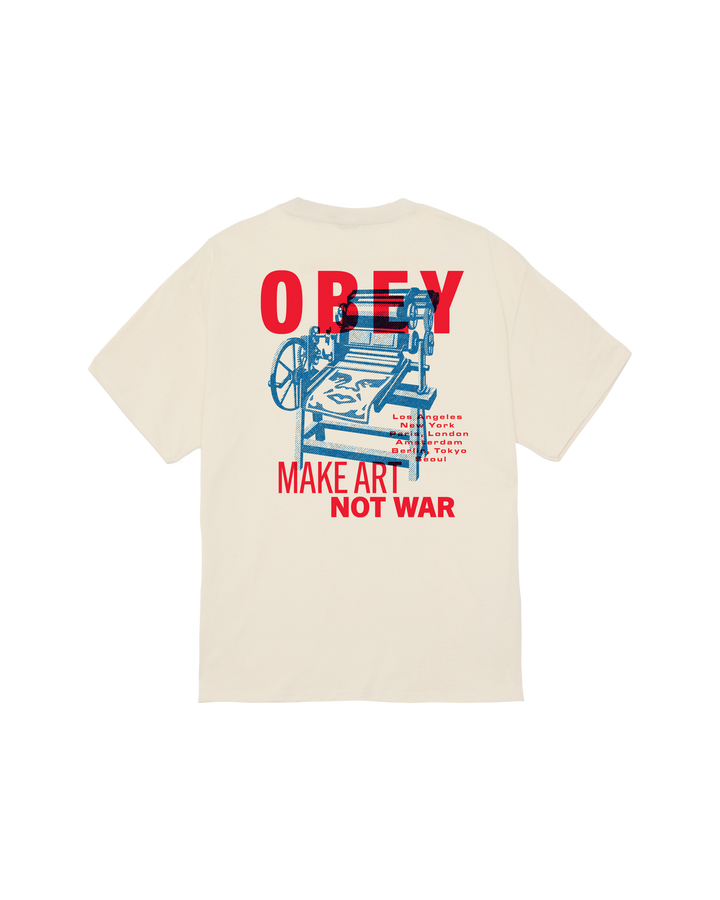 OBEY PRINTING PRESS MAKE ART - CREAM