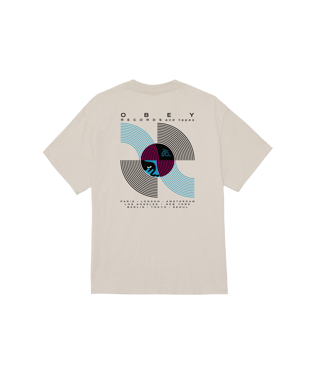 OBEY RECORDS AND TAPES - SILVER GREY