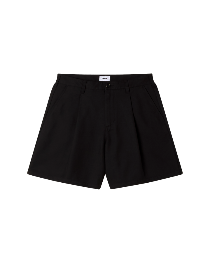 DEAN PLEATED SHORT BLACK