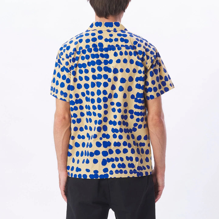Shirt "Connect" - cream/blue