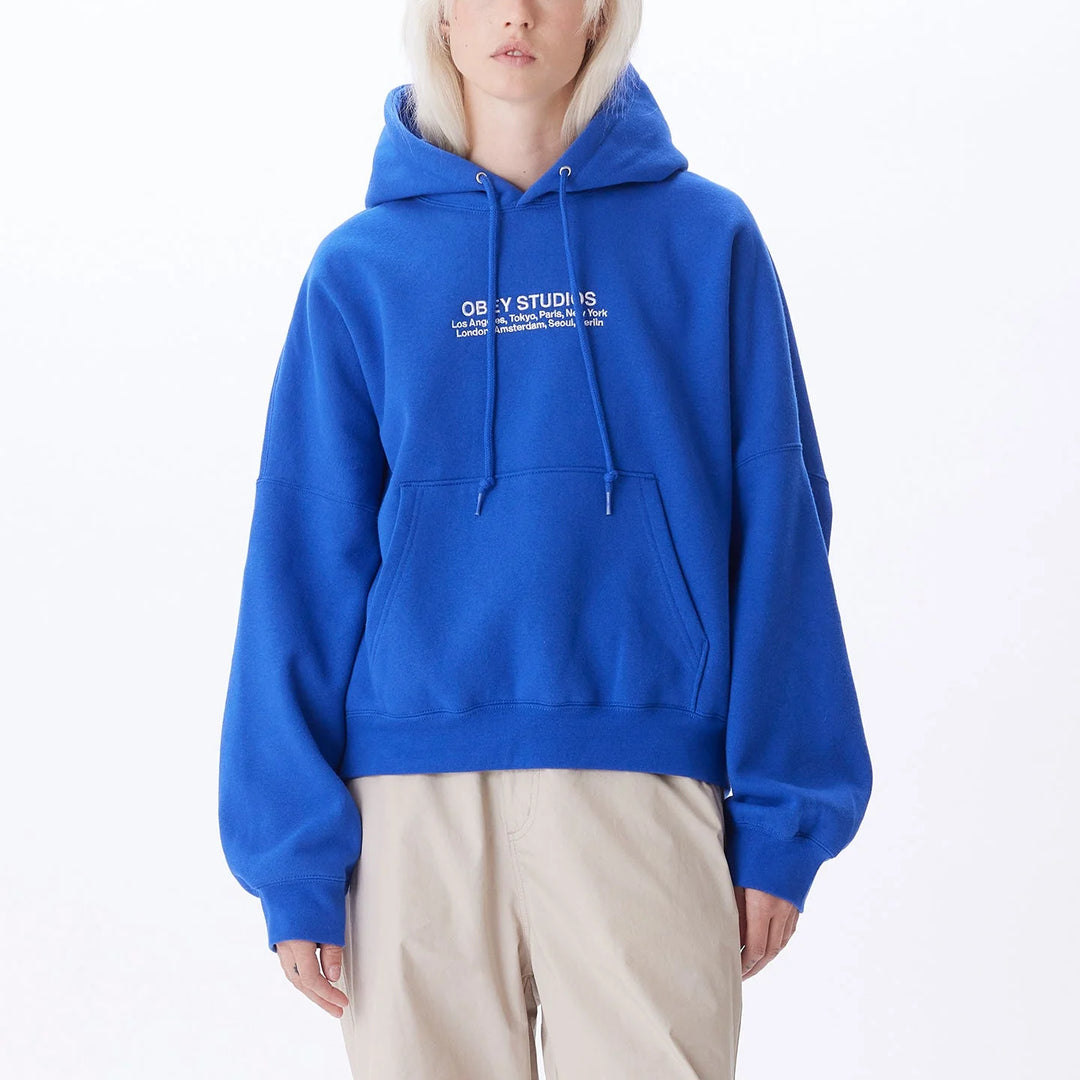 OBEY STUDIOS HOOD -  SURF BLUE