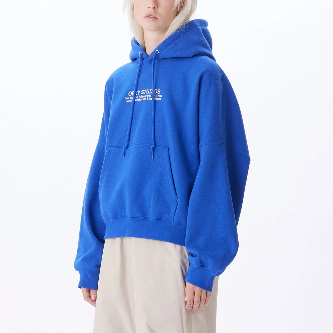 OBEY STUDIOS HOOD -  SURF BLUE
