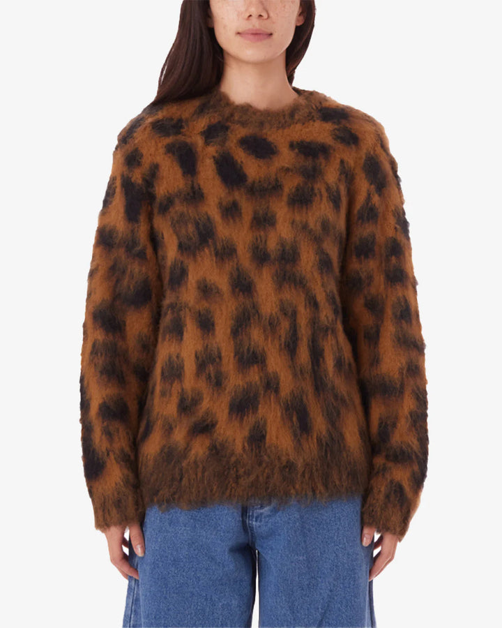 DOTTIE CREW SWEATER BONE BROWN MULTI