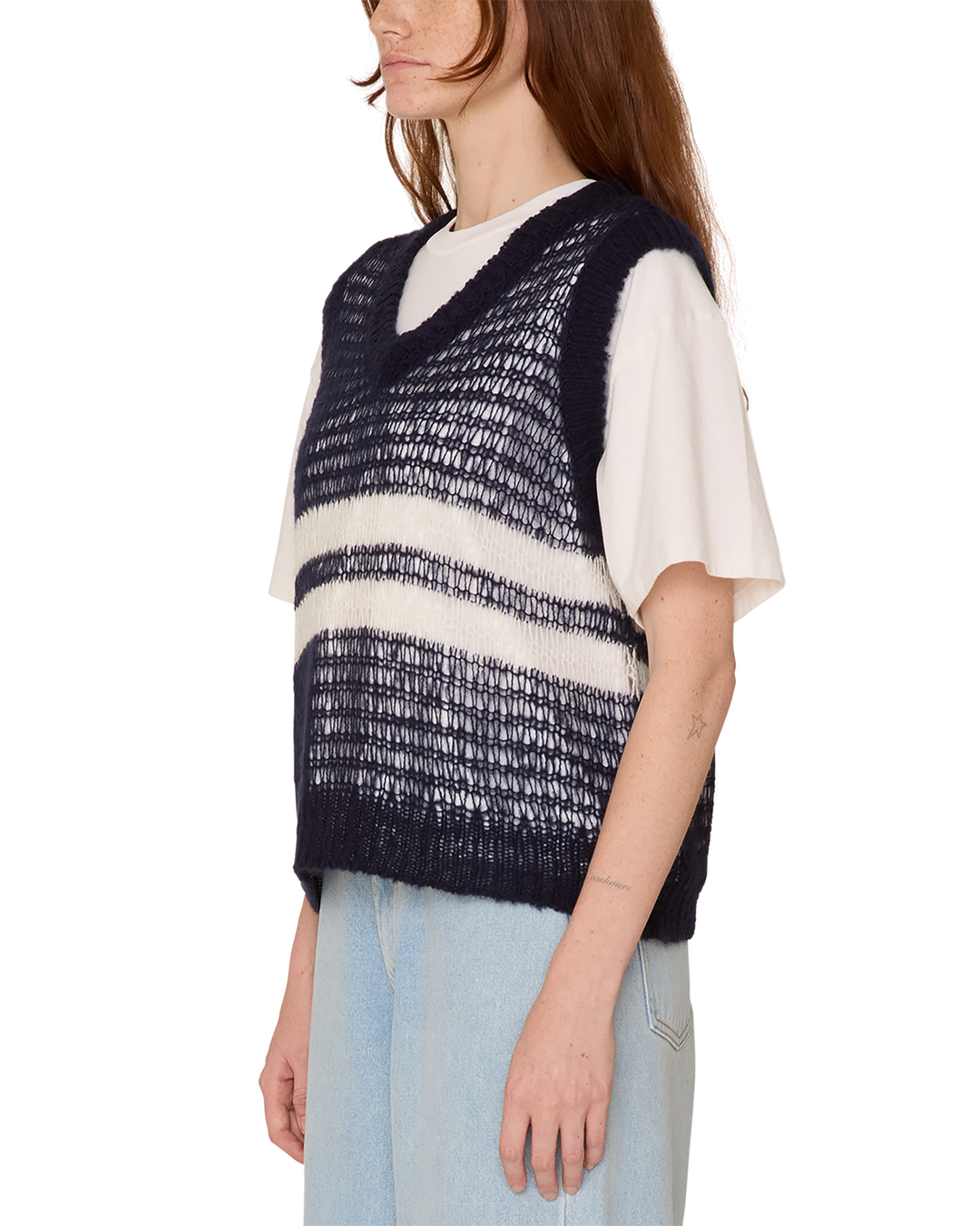 OONA SWEATER VEST NAVY