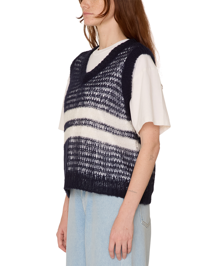 OONA SWEATER VEST NAVY