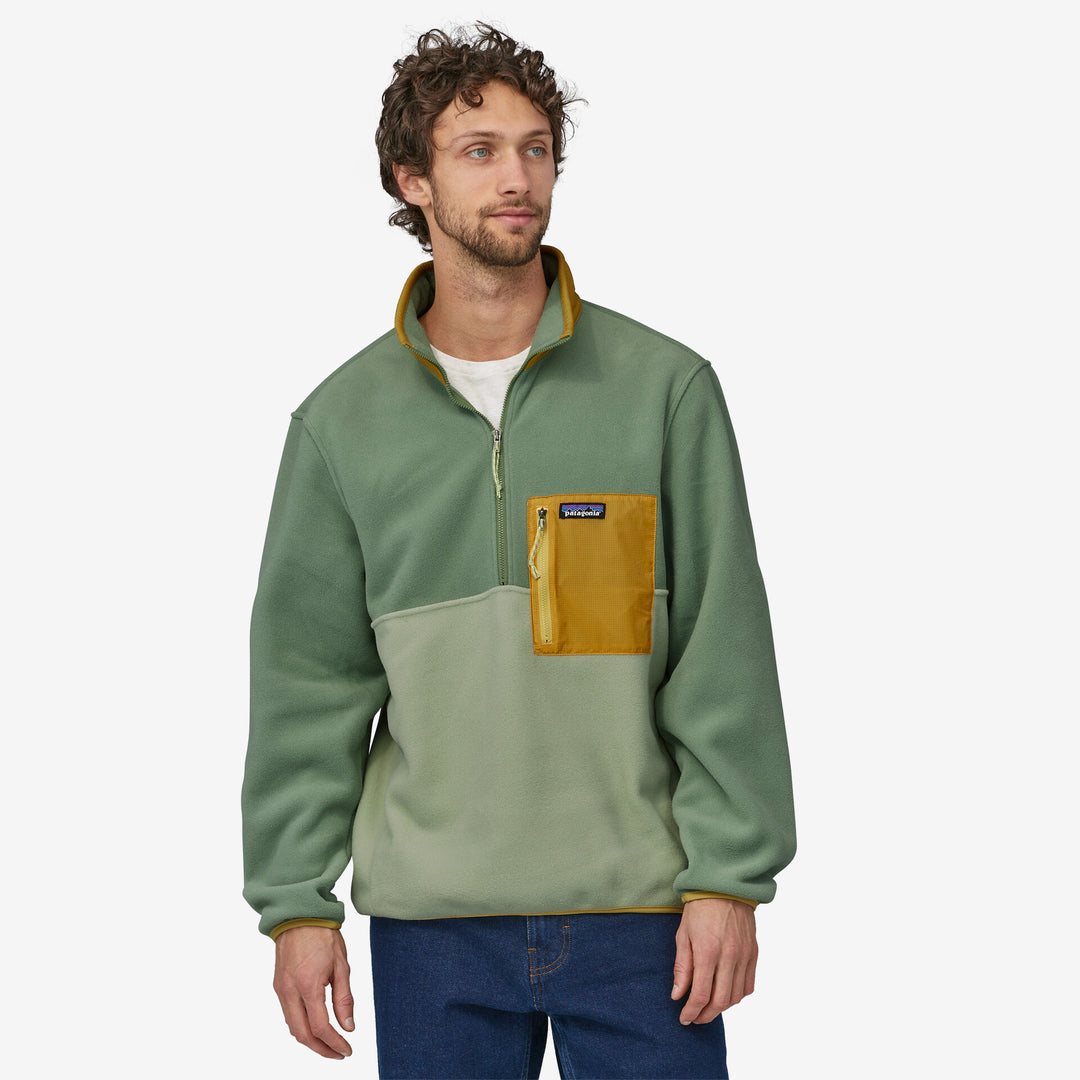 M's Microdini 1/2-zip Fleece Pullover- salvia green
