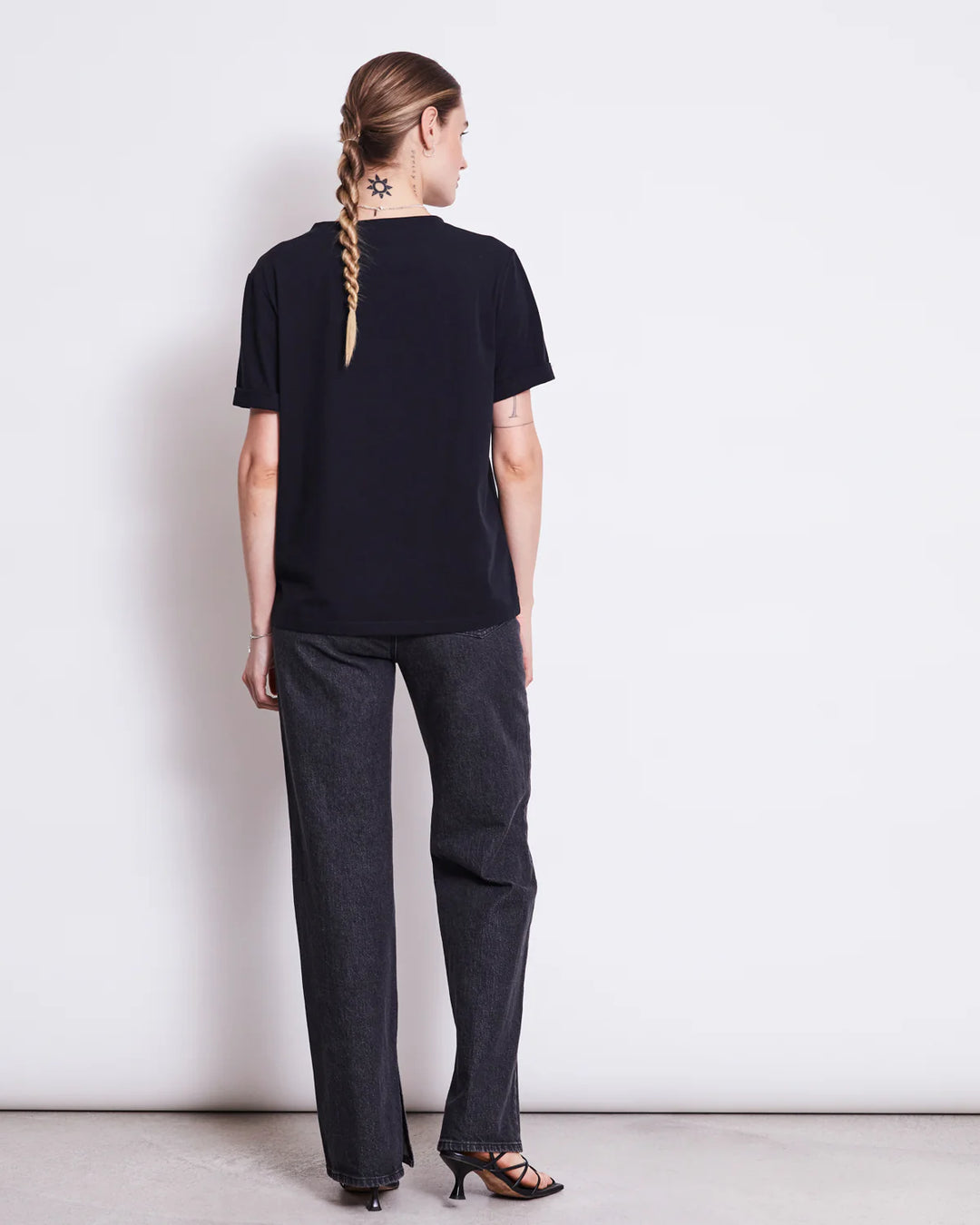 BRUSHED T-SHIRT BOY BLACK