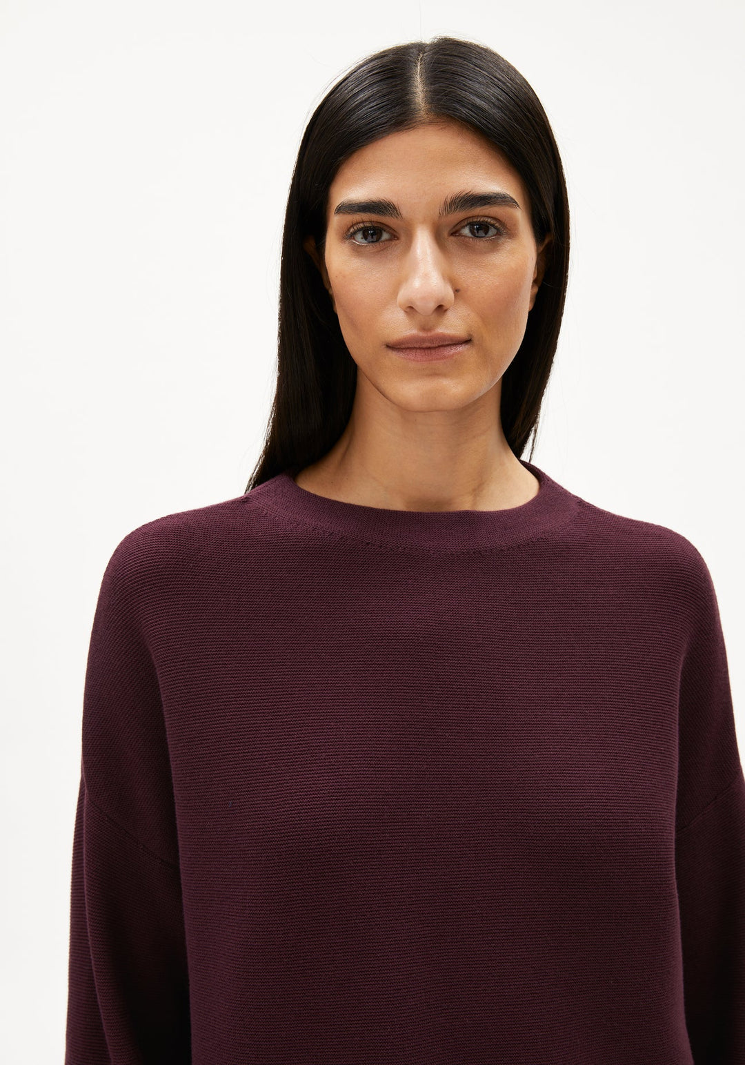 MERINAA LINKS LINKS SWEATER - dark cranberry