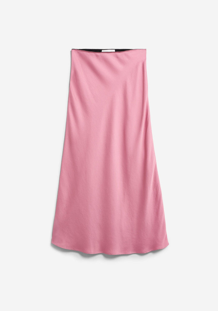LENOVAA SATIN SLIP-SKIRT - washed berry