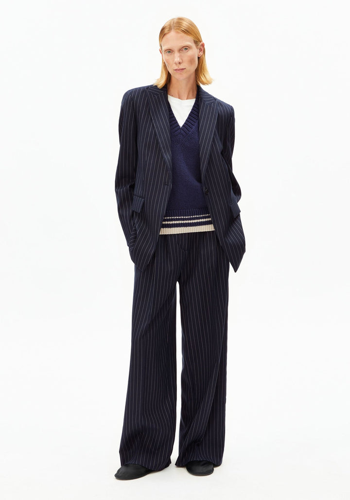 MIKULAA NADELSTREIFENBLAZER - night sky-white