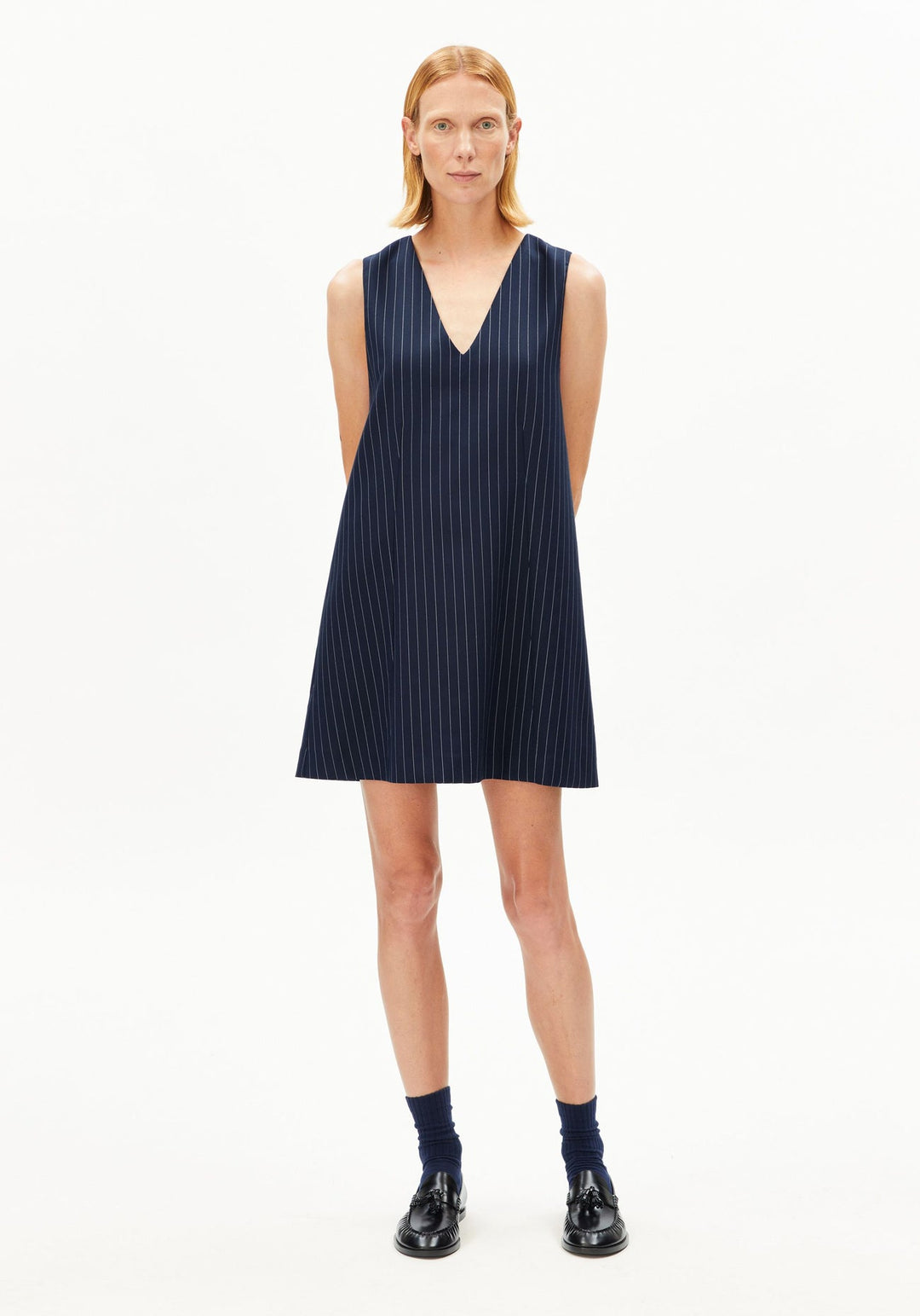 PINAAFO NADELSTREIFENKLEID - night sky-white