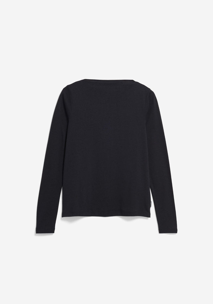 BOAT NECK LONGSLEEVE - black