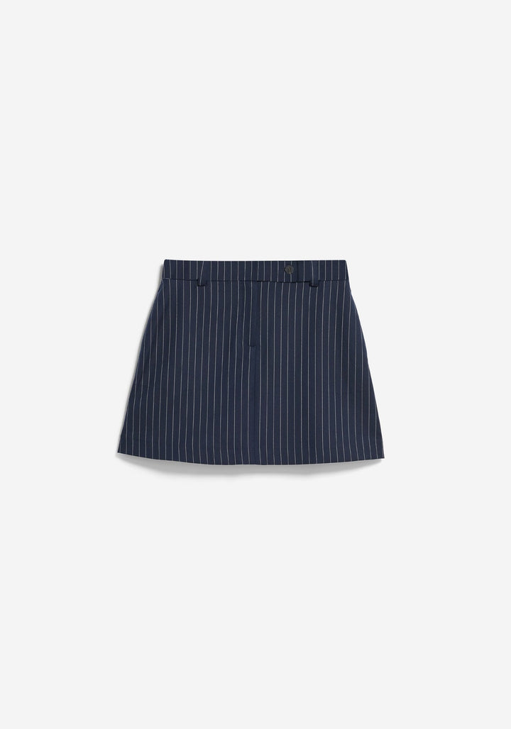 PINSTRIPE MINI SKIRT - night sky white