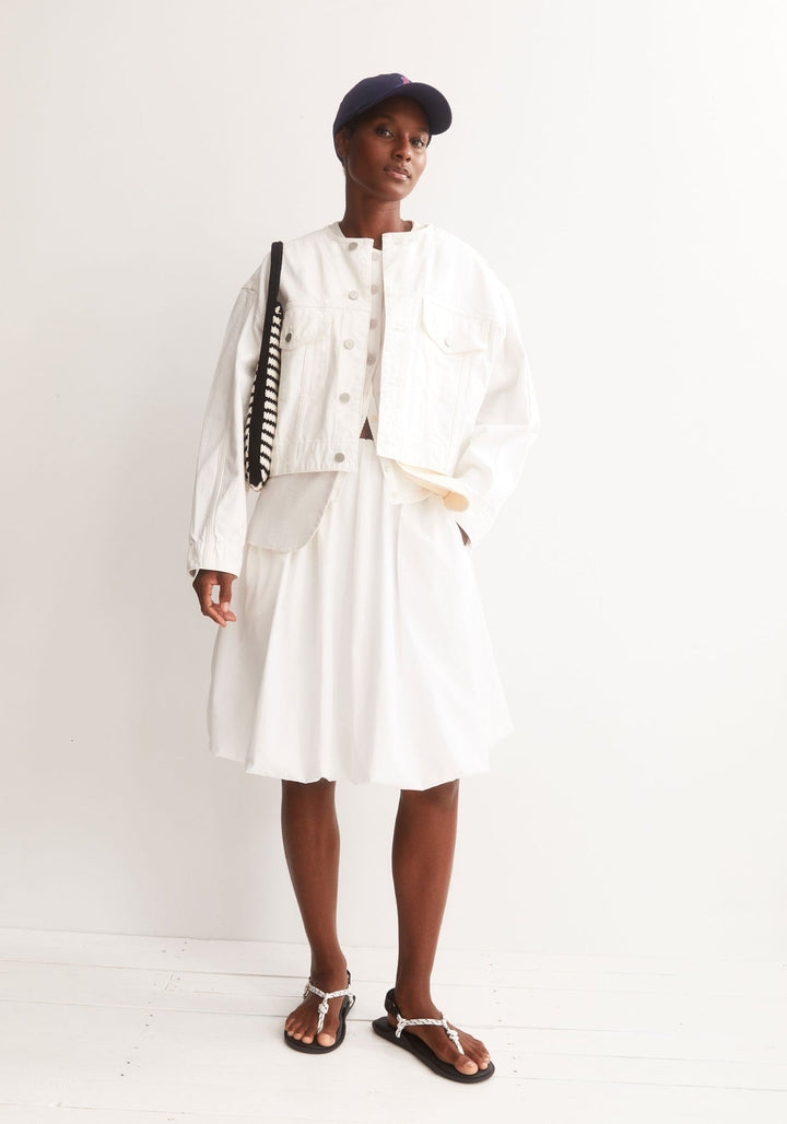BALLOON SKIRT - white