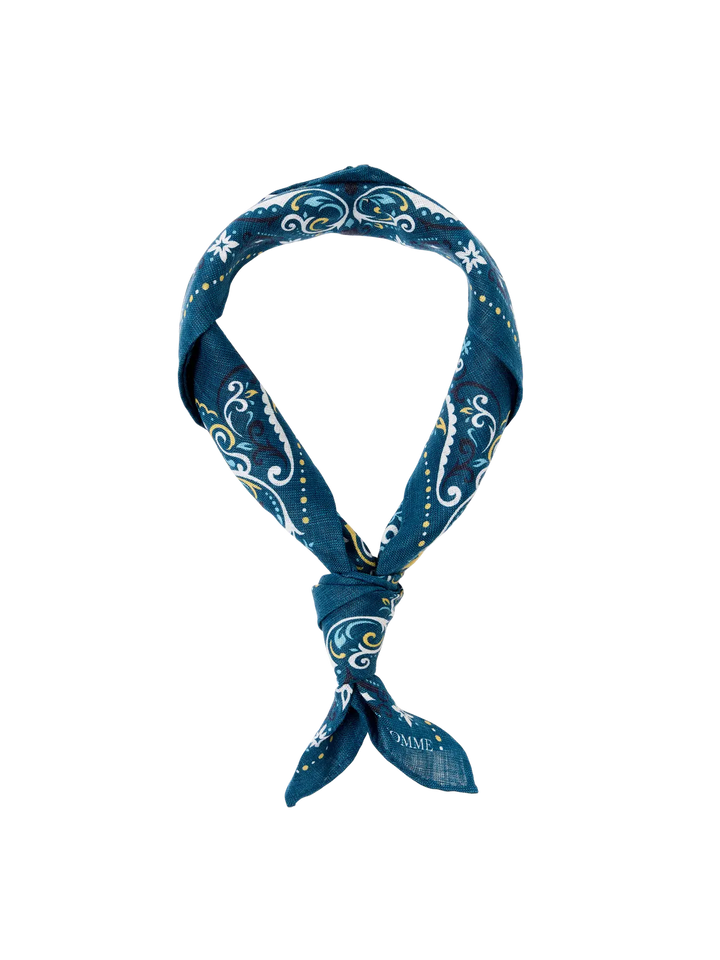 SLH COLE LINEN BANDANA - sea egret