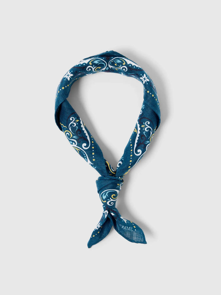 SLH COLE LINEN BANDANA - sea egret