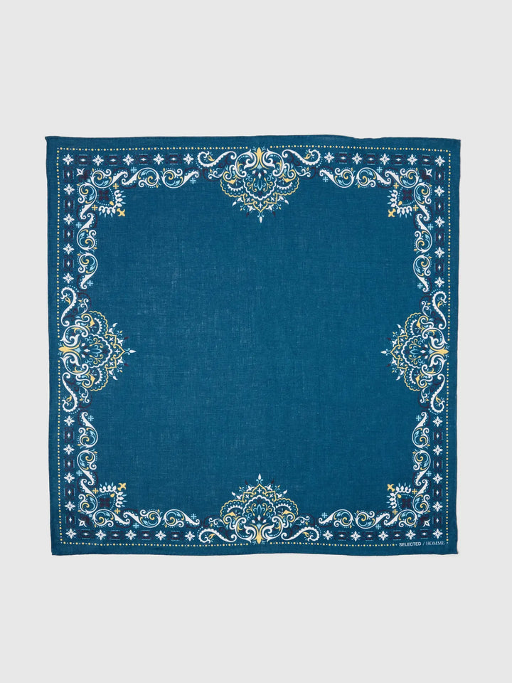 SLH COLE LINEN BANDANA - sea egret