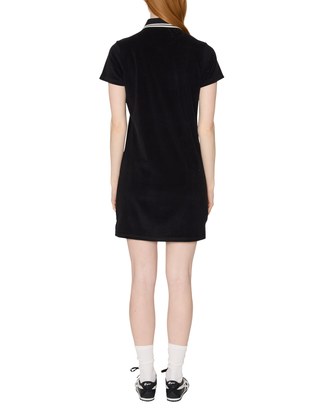 LUCIA POLO DRESS DIGITAL BLACK
