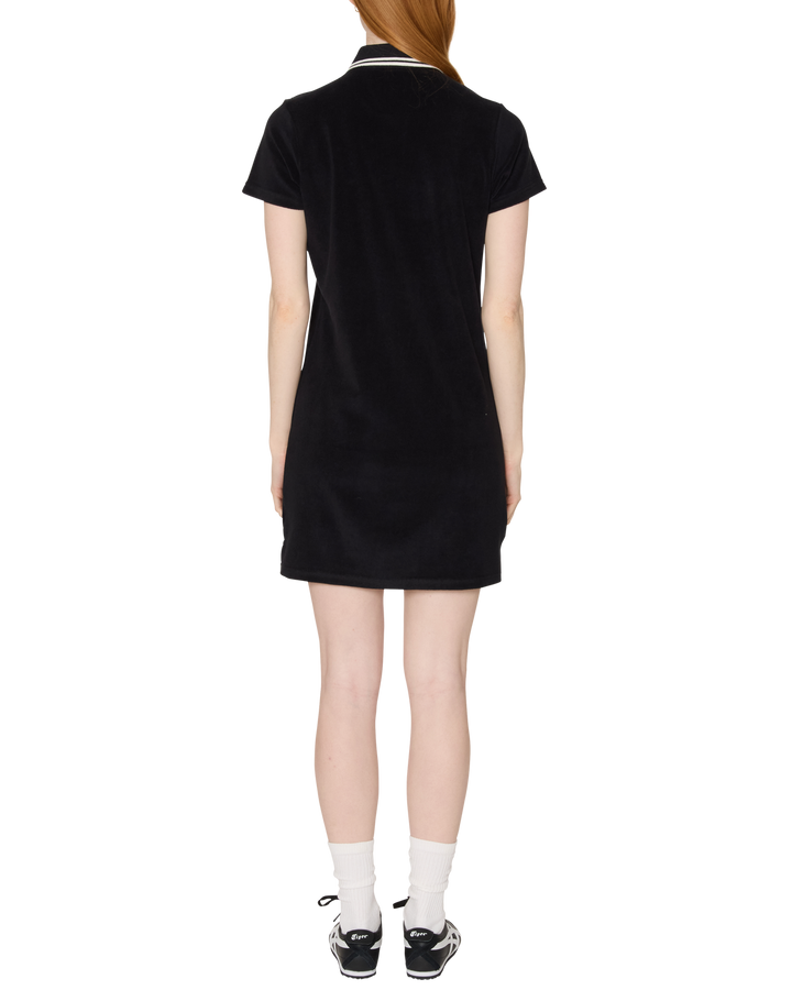 LUCIA POLO DRESS DIGITAL BLACK
