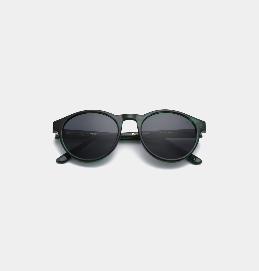 Marvin - Green Marble Transparent