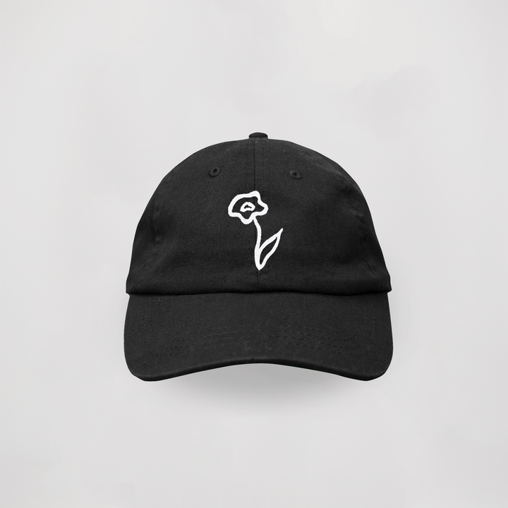 Cap Etude d'une fleur N°1 - black
