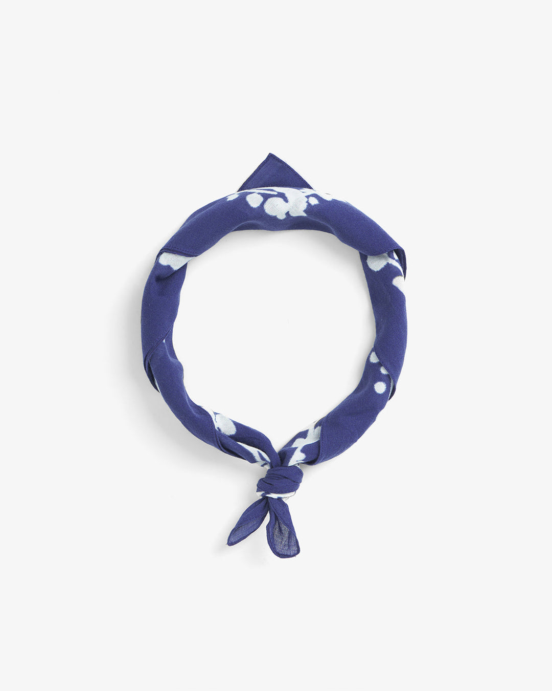 Flowery Bandana - Dark Navy