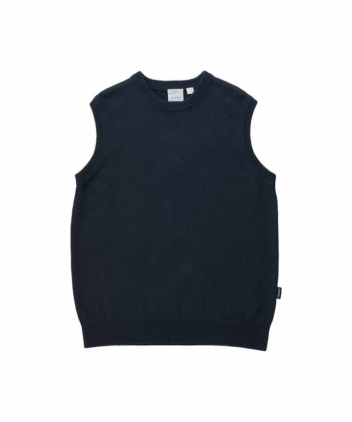 KNIT VEST - black