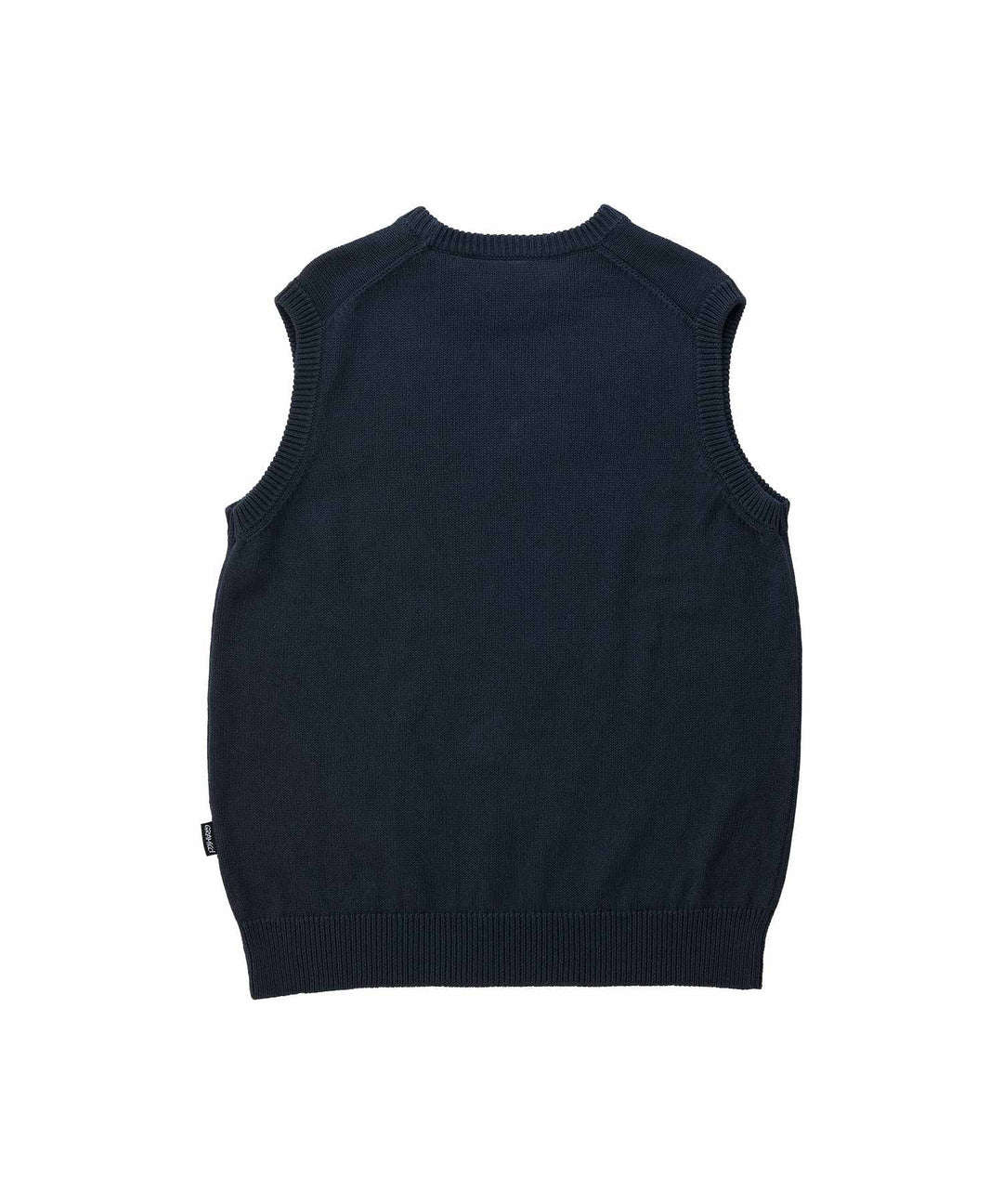 KNIT VEST - black