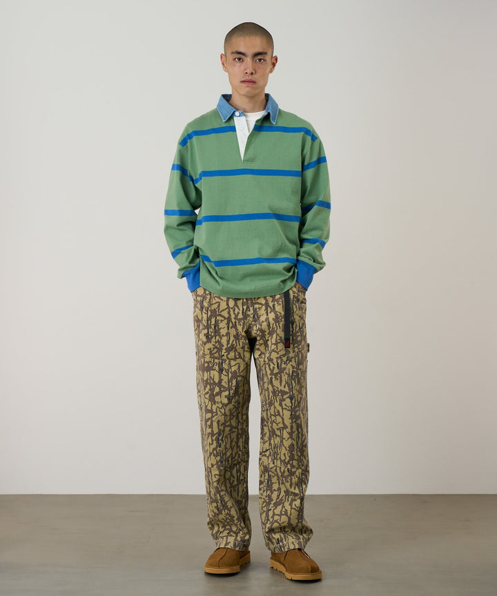 Gramicci Langdon Rugby Shirt - OLIVE BLUE