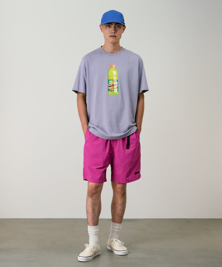 NYLON PACKABLE G-SHORT - PLUM
