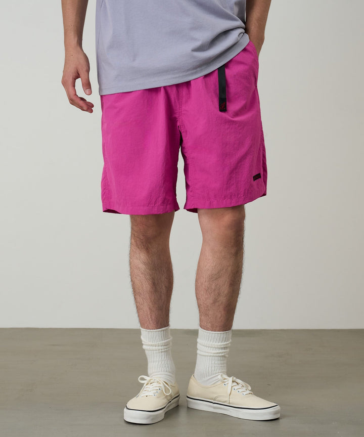 NYLON PACKABLE G-SHORT - PLUM