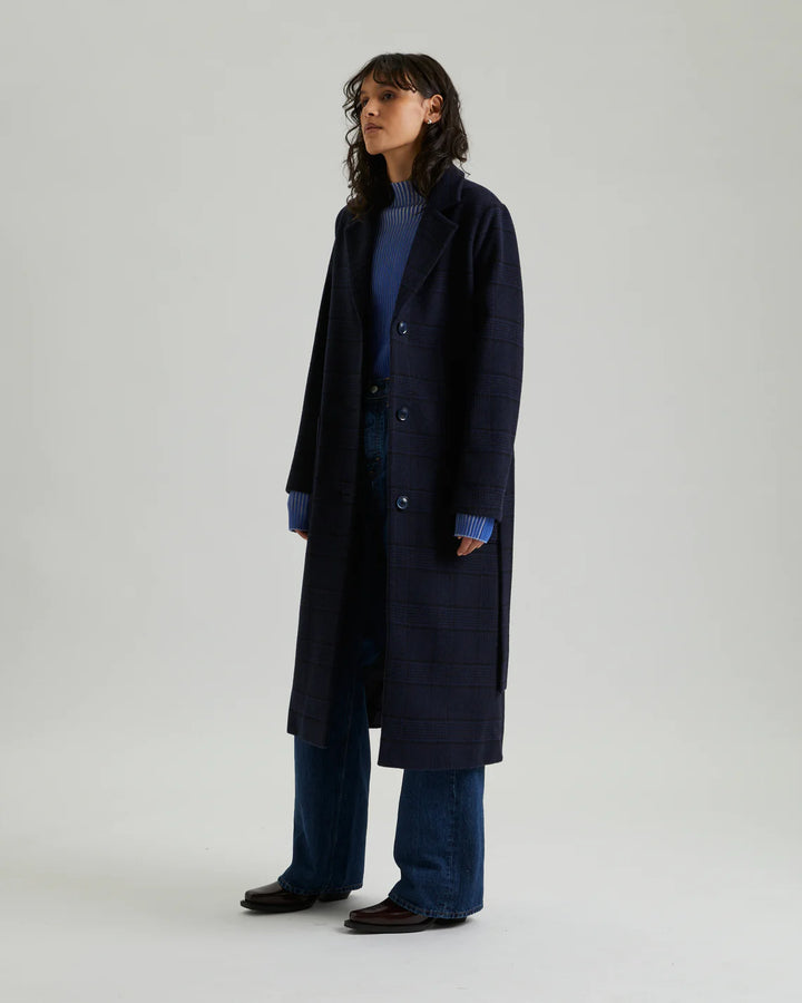 Harper - schwarz marineblau kariert